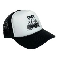 Czapka Trucker Cult Burn It Down. Białe czapki damskie CULT, bez wzorów, z materiału. Za 192.00 zł.