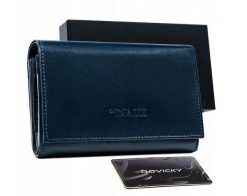 Duży portfel Cavaldi RD-22-GCL-0894 granatowy. Niebieskie portfele damskie 4U Cavaldi, ze skóry. Za 67.99 zł.