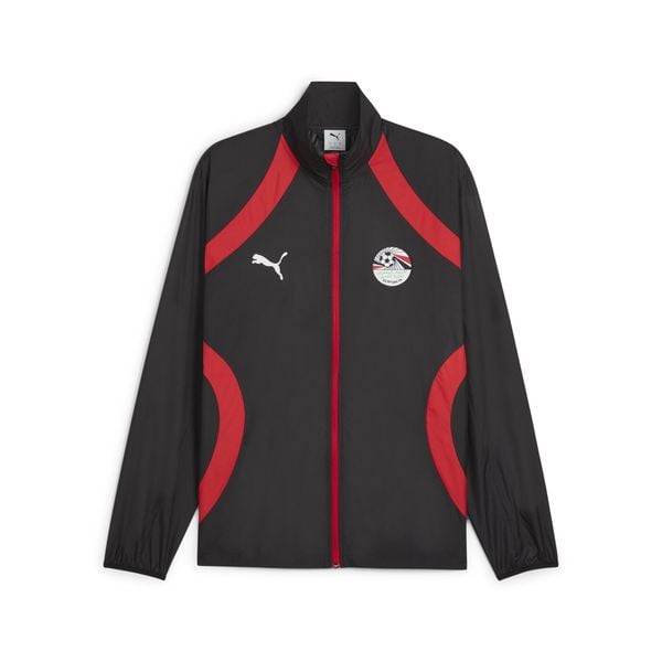 Męska kurtka przedmeczowa Egipt PUMA. Czarne kurtki męskie Puma, m, bez wzorów, bez kaptura. Za 399.00 zł.