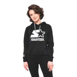 Damska Bluza Z Logo. Czarne bluzy damskie Starter, bez wzorów, bez ramiączek, bez kaptura. Za 251.99 zł.