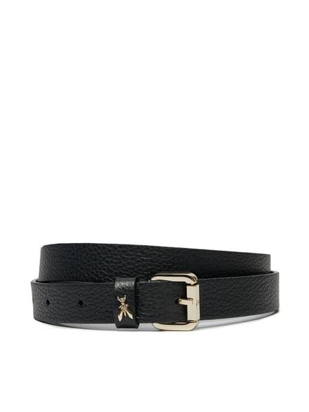 Patrizia Pepe Pasek Damski 8W0047/L001-K118 Czarny. Czarne paski damskie Patrizia Pepe, bez wzorów, ze skóry. Za 449.99 zł.