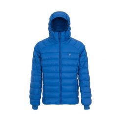 Kurtka z kapturem Mac In A Sac. Niebieskie kurtki sportowe damskie Mac In A Sac, bez wzorów, z puchu, bez ramiączek, z kapturem, trekkingowe. Za 624.50 zł.