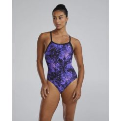 Strój kąpielowy damski TYR Radiant Flare Durafast Lite Diamondfit. Niebieskie stroje kąpielowe damskie TYR, s, bez wzorów. Za 199.99 zł.