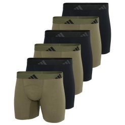 Bokserki Active Flex Cotton Ergonomic 6 pak. Bokserki męskie Adidas, bez wzorów, z bawełny. Za 447.00 zł.