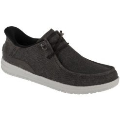 Buty sportowe Sneakersy męskie, Slip-Ins: Melson - Coronado. Szare buty sportowe męskie Skechers, bez wzorów, bez zapięcia. Za 289.99 zł.