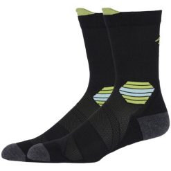 Skarpetki sportowe dla dorosłych ASICS Fujitrail Run Crew Sock. Czarne skarpetki damskie Asics, bez wzorów, z elastanu. Za 59.99 zł.