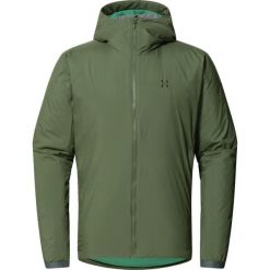 Kurtka ocieplana męska Mimic Alert Hood. Zielone kurtki męskie Haglöfs, m, bez wzorów, sportowe, bez kaptura. Za 990.00 zł.