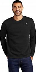 BLUZA MĘSKA NIKE SPORTOWA NA CODZIEŃ CZARNA 637902 010 r. M. Czarne bluzy sportowe męskie Nike, m, bez wzorów, bez kaptura. Za 179.99 zł.