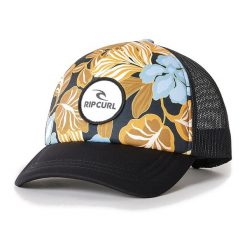 Czapka z daszkiem damska Rip Curl Follow The Sun Trucker. Czarne czapki damskie Rip Curl, bez wzorów, sportowe. Za 95.00 zł.