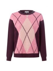 More & More sweter z dzianiny z zawartością wełny Kobiety lila|różowy, 44. Czerwone swetry nierozpinane damskie More & More, bez wzorów, z dzianiny, bez kołnierzyka, bez ramiączek. Za 229.95 zł.