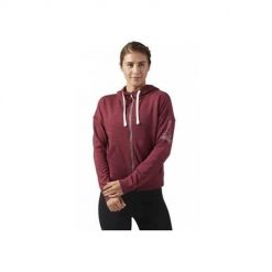 Bluza sportowa damska Reebok Elements Full Zip. Czerwone bluzy damskie Reebok, xs, bez wzorów, sportowe, bez ramiączek, z kapturem. Za 283.00 zł.