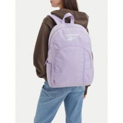 Plecak Reebok. Fioletowe plecaki damskie Reebok, bez wzorów. Za 69.99 zł.