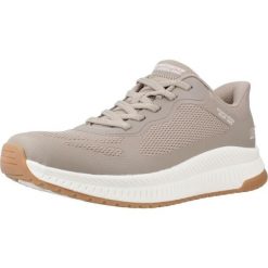 Buty SKECHERS BOBS SQUAD 4 STAPLE LOOK Jasnobrązowy. Brązowe obuwie trekkingowe damskie Skechers, z syntetyku, bez zapięcia. Za 367.99 zł.