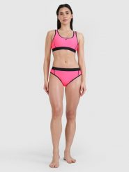 4F Dół od bikini damski - różowy L. Czerwone bikini 4F, l, bez wzorów, z elastanu. W wyprzedaży za 59.99 zł.