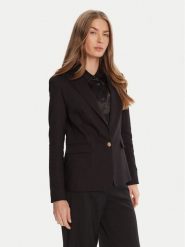 Morgan Marynarka 222-VLIME.F Czarny Regular Fit. Czarne marynarki i żakiety damskie Morgan, bez wzorów, z bawełny, bez kołnierzyka, bez ramiączek. Za 319.99 zł.