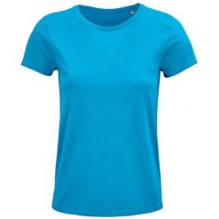 Koszulka Damska/pań Crusader. Niebieskie bluzki damskie SOL'S, s, bez wzorów, sportowe, bez kołnierzyka, bez ramiączek. Za 37.99 zł.