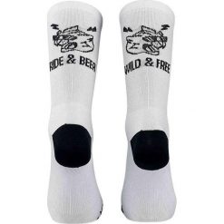 Skarpety rowerowe NORTHWAVE Ride & Beer Sock biały. Białe skarpetki damskie Northwave, bez wzorów. Za 49.00 zł.