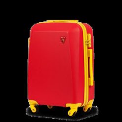 Walizka kabinowa Wings x Jagiellonia 20" RED. Czerwone walizki damskie Wings, bez wzorów, z materiału. Za 179.90 zł.
