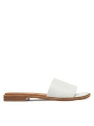 Lasocki Klapki CEO-EST-AFIONA-01 Biały. Białe klapki damskie Lasocki, bez wzorów, ze skóry, bez obcasa, bez zapięcia. Za 119.99 zł.