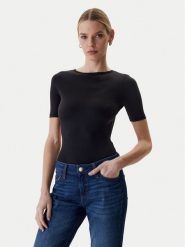 Guess Body O6RM10 KCDE0 Czarny Slim Fit. Czarne body Guess, z aplikacjami, z syntetyku. Za 269.99 zł.