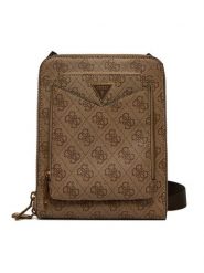 Guess Saszetka HMSILO P5109 Beżowy. Brązowe saszetki i nerki męskie Guess, z aplikacjami, ze skóry. Za 239.99 zł.