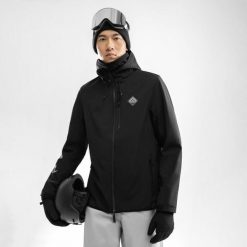 Kurtka snowboardowa męska Siroko W2 McKinley. Czarne kurtki męskie SIROKO, m, bez wzorów, z softshellu, bez kaptura, narciarskie. W wyprzedaży za 339.00 zł.