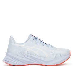 Buty do biegania Asics. Niebieskie obuwie sportowe damskie Asics, bez wzorów, bez zapięcia, do biegania. Za 589.99 zł.