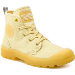 Trapery PALLADIUM - Pampalicious 96205-740-M Pop Corn. Żółte trapery damskie Palladium, z materiału, bez zapięcia. W wyprzedaży za 229.00 zł.
