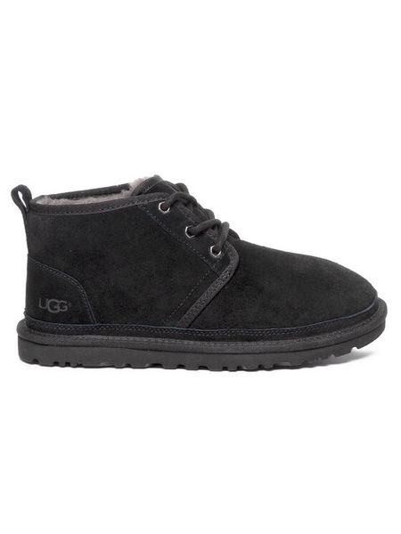 Ugg Trzewiki M Neumel 3236 Czarny. Czarne botki męskie UGG, bez wzorów, bez obcasa, bez zapięcia. Za 729.99 zł.