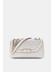 Guess Torebka Lindsey HWSG97 49210 Kremowy. Białe listonoszki damskie Guess, z aplikacjami, ze skóry, bez dodatków. Za 584.99 zł.