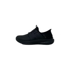 Adidasy Skechers Slade - Zachary, Mężczyźni. Czarne buty sportowe męskie Skechers, bez wzorów, ze skóry ekologicznej, bez zapięcia. Za 319.99 zł.