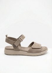 Sandały Tamaris. Brązowe sandały damskie bonprix, bez wzorów, bez obcasa, bez zapięcia. Za 179.99 zł.