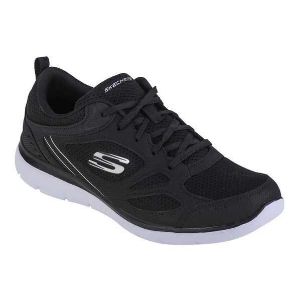Buty sportowe Sneakersy damskie, Skechers Summits Suited. Białe obuwie sportowe damskie Skechers, bez wzorów, bez zapięcia, trekkingowe, Skechers Sport. Za 169.00 zł.