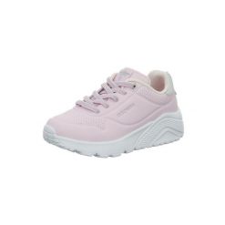 Buty SKECHERS UNO LITE-METALLIC MO Rose. Czerwone obuwie sportowe damskie Skechers, bez wzorów, z syntetyku, bez zapięcia. Za 215.99 zł.