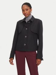 Morgan Marynarka 242-GMIM Czarny Regular Fit. Czarne marynarki i żakiety damskie Morgan, bez wzorów, z syntetyku, bez kołnierzyka, bez ramiączek. Za 449.99 zł.