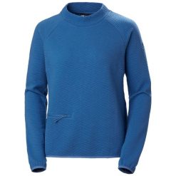Sweter damski Helly Hansen Allure. Niebieskie swetry nierozpinane damskie Helly Hansen, bez wzorów, bez kołnierzyka, bez ramiączek. Za 383.00 zł.