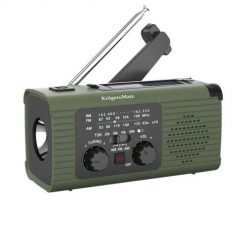 Radio solarne, przenośne radio awaryjne SOS, powerbank 5000mAh, latarka, dynamo, Kruger&Matz. Radia No Name. Za 182.99 zł.
