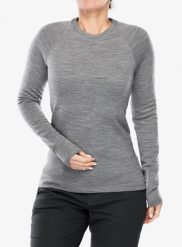 Bluza termoaktywna damska Houdini Desoli Thermal Crew. Szare bluzy damskie Houdini, m, bez wzorów, z materiału, bez ramiączek, bez kaptura. Za 637.99 zł.