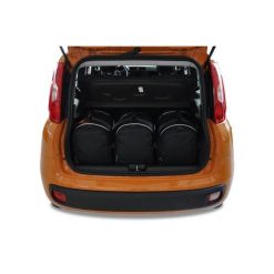 Torby Do Bagażnika Fiat Panda 2012+ 3Szt Kjust. Czarne torby podróżne damskie KJUST, bez wzorów. Za 711.00 zł.