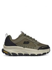 Skechers Trekkingi D'Lux Trekker 237565 OLMT Khaki. Brązowe buty zimowe męskie Skechers, bez wzorów, z materiału, bez obcasa, bez zapięcia. Za 359.99 zł.