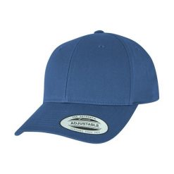 Klasyczna Czapka Snapback Z Zakrzywionym Daszkiem. Niebieskie czapki damskie FLEXFIT, bez wzorów, klasyczne. Za 67.99 zł.