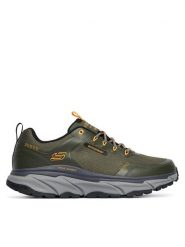 Skechers Trekkingi D'Lux Journey 237419 GRN Khaki. Brązowe buty zimowe męskie Skechers, bez wzorów, z materiału, bez obcasa, bez zapięcia. Za 379.99 zł.