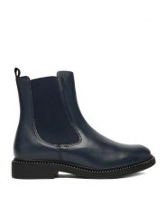 Lasocki Sztyblety CEO-RST-56007-10 Granatowy. Niebieskie botki damskie Lasocki, bez wzorów, ze skóry, bez obcasa, na płaskiej podeszwie, bez zapięcia. Za 169.99 zł.