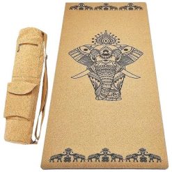 Zestaw mata do jogi z gumy i korka 5 mm + torba z korka - Eléphants. Brązowe torby na ramię męskie ACHAMANA, z bawełny, na ramię, duże. Za 550.00 zł.