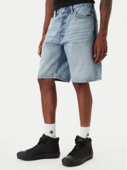 G-Star Raw Szorty jeansowe Dakota D24411-D788 Niebieski Regular Fit. Niebieskie szorty męskie G-Star Raw, bez wzorów, z bawełny, retro. Za 279.99 zł.