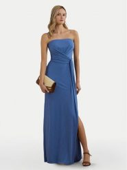 LAUREN RALPH LAUREN Sukienka wieczorowa 253963657002 Niebieski Regular Fit. Niebieskie sukienki damskie Lauren Ralph Lauren, bez wzorów, z syntetyku, wizytowe, bez kołnierzyka, bez ramiączek. Za 819.99 zł.