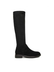 Lasocki Kozaki CEO-RST-56006-02 Czarny. Czarne kozaki damskie Lasocki, bez wzorów, ze skóry, bez obcasa, na płaskiej podeszwie, bez zapięcia. Za 299.99 zł.
