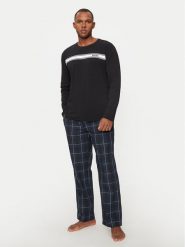 Boss Piżama 50527541 Granatowy Relaxed Fit. Niebieskie piżamy męskie Boss, m, bez wzorów, z bawełny, bez kołnierzyka, bez ramiączek. Za 279.99 zł.