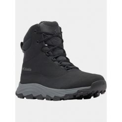 Moonboots Męskie Columbia Expeditionist Protect Omni-Heat. Czarne buty zimowe męskie Columbia, na zimę, bez wzorów, bez obcasa, bez zapięcia. W wyprzedaży za 594.15 zł.