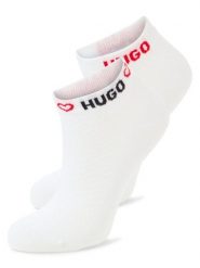 HUGO Skarpety w 2-paku Kobiety biały jednolity, 35-38. Białe skarpetki damskie Hugo, bez wzorów, z materiału. Za 59.95 zł.